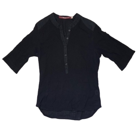 INDISKA black shirt safari style Juniors Large or Womens Small - Picture 4 of 8